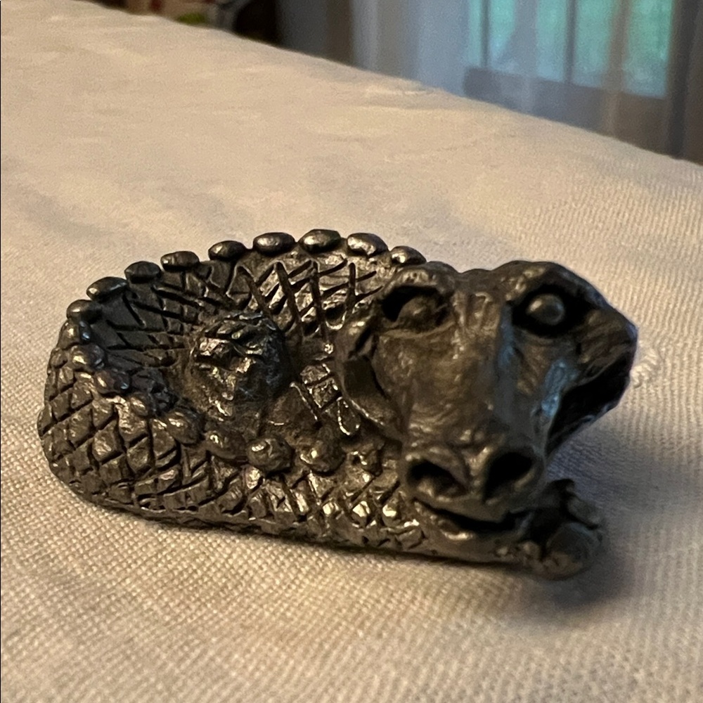 Pewter Alligator Figurine